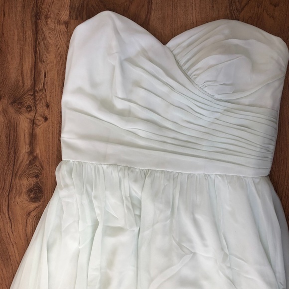 Alfred Angelo Mint Green Maxi Bridesmaid Women's Dress - Picture 9 of 15